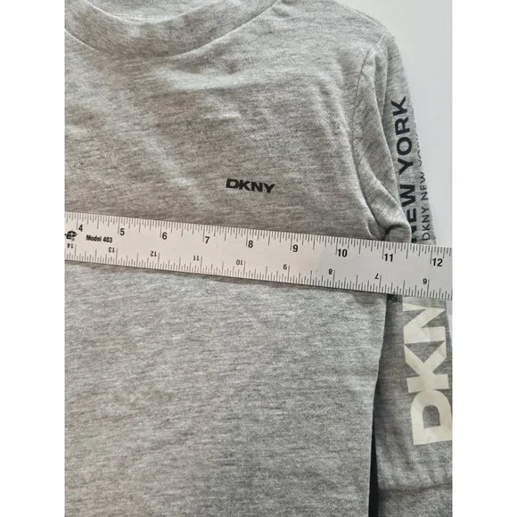 DKNY‎  Size 2T Set Of 3, Plaid Blue Vest/ Black Pants/ Grey Long Sleeve Printed - Picture 11 of 13